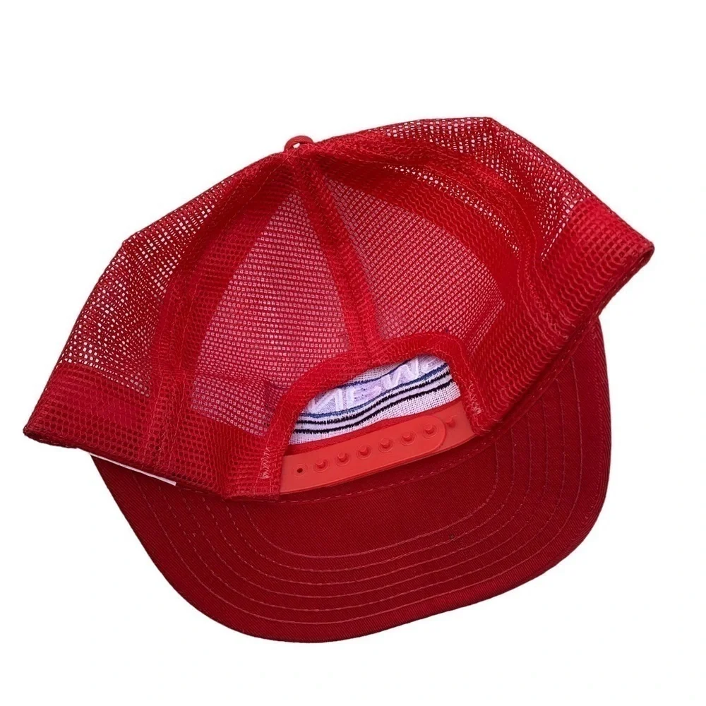 Vintage Embroidery Swank SnapBack Mesh Trucker Hat 80 90s Made in USA